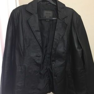 John Paul Richard faux leather jacket